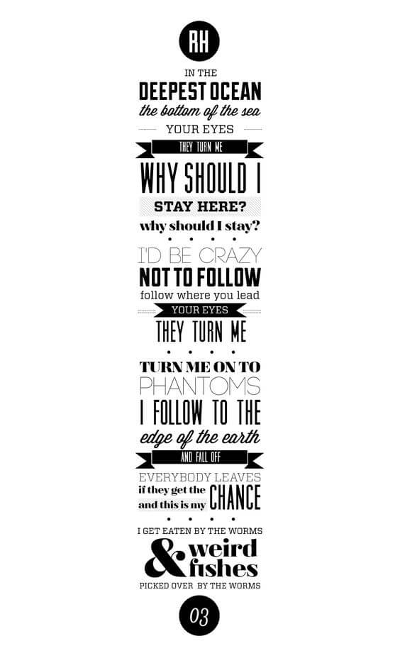 imagen con frase de weird fishes